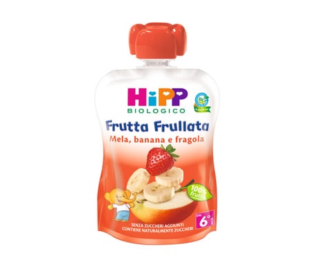 Hipp Bio Puré Fruta Manzana Banana Fresa 90g