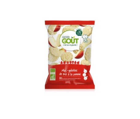 Buen Arroz Orgánico Mini-Galetas de Manzana Ds 10 Meses 40g