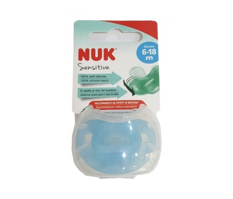 Nuk Sensitive Chupeta Silicone 6-18m Azul 1 Unidade