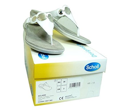 Scholl Sandalias Aclare Sude W Plata 40