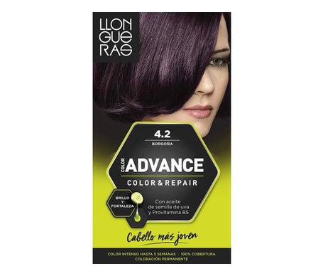 Llongueras Color Advance Tinte de Cabello N4.2 Borgoña1ud
