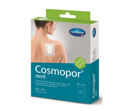 Cosmopor Silicone Apósito Esteril 10x8cm 5uds