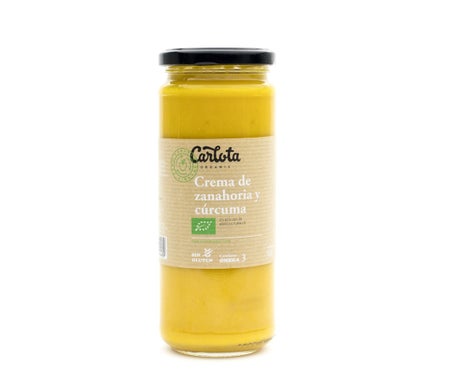 Carlota Organic Crema Zanahoria Cúrcuma Bio 450g