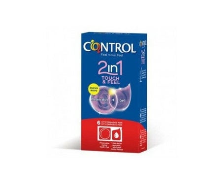 Control 2 in 1 Touch and Feel (6 uds.) - Preservativos