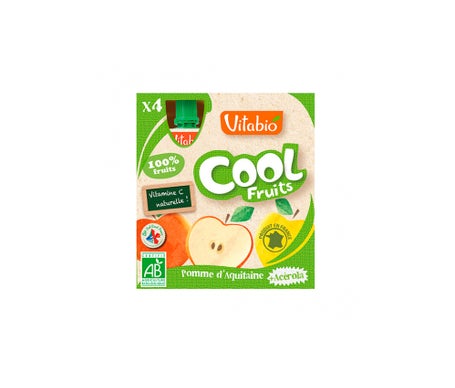 Vitabio Cool Fruits Apple 4x90g Promofarma