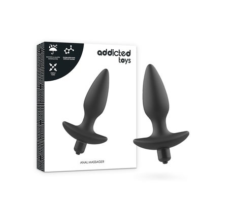 Addicted Toys Anal Sexual Plug Black 12cm 1ud