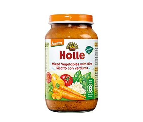 Holle Tarrito Verduras con Arroz +8M 220g