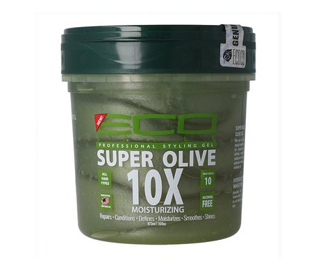 Eco Styler Super Olive 10X Gel Fijador Sin Alcohol Fuerte 473ml
