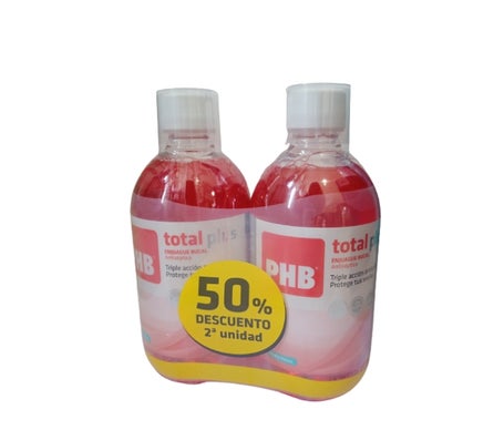 PHB Enjuague Total Plus Pack 2x500ml