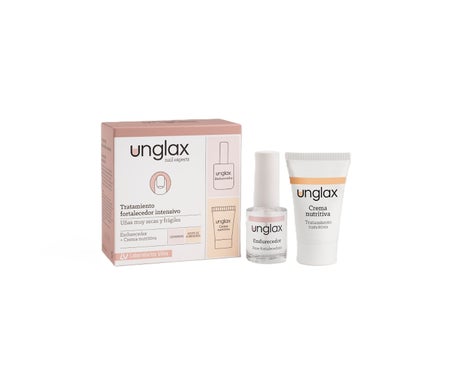 Unglax tratamiento uñas crema 15ml + endurecedor 10ml