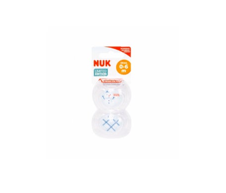 Nuk Chupete Freestyle Colour Play Silicona 0-6 meses, 2 unidades