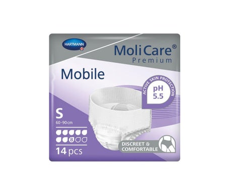 MoliCare Premium Mobile Slip Absorbente 8 Drops Talla S 14uds