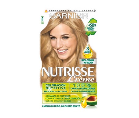 Garnier Nutrisse Kit Coloración Permanente Nº8 Dye Blond Vanille 1ud