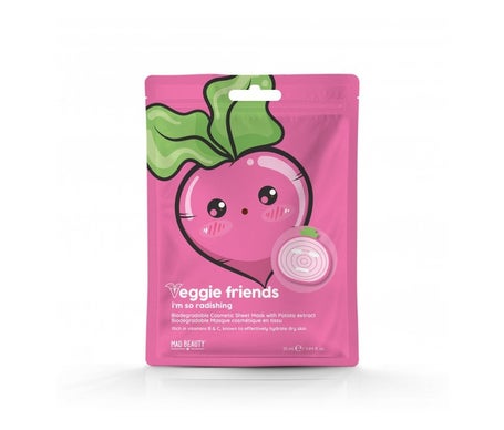 Mad Beauty Veggie Friends Radish Sheet Face Mask 25ml
