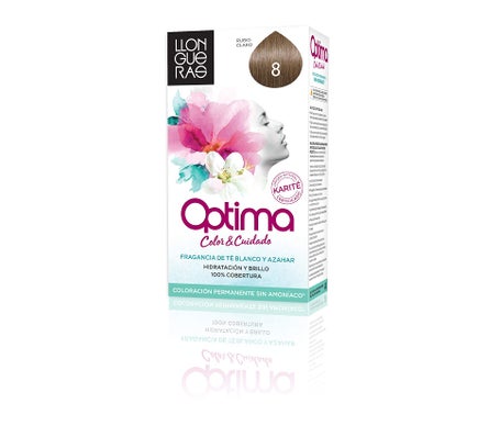 Llongueras Optima Tinte de Cabello N8 Rubio Claro 1ud