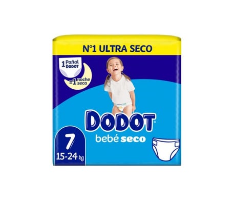 Dodot Pañales Bebé Seco Talla 7 15-24Kg 32uds