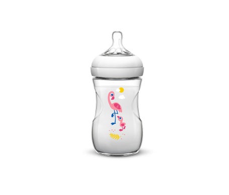 Avent Biberón Natural Flamingos 260ml