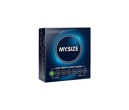 MY.SIZE 57 mm condones (3 uds.) - Preservativos