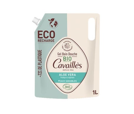 Cavaillès Gel Bain Douche Aloe Vera BIO Eco-Recharge 1000ml
