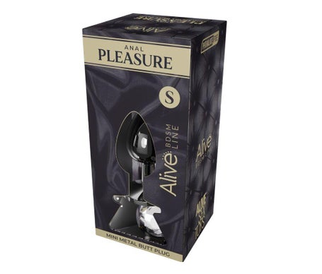 Alive Anal Pleasure Mini Plug Metal Blanco Talla S 1ud