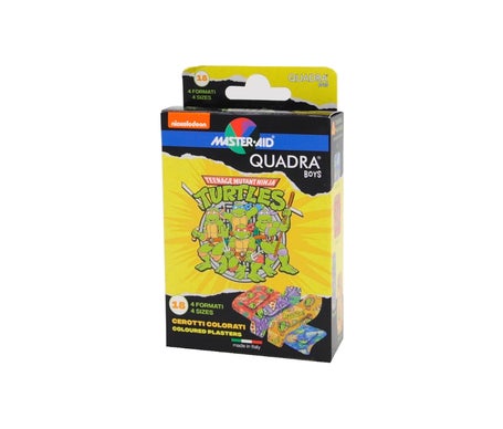 Master-Aid Tiritas Quadra Boys Ninja Turtles Surtidas 18uds