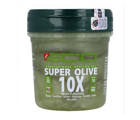 Eco Styler Super Olive 10X Gel Fijador Sin Alcohol Fuerte 236ml