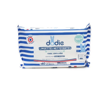 Dodie Toallitas Limpiadoras 3 en 1 60uds