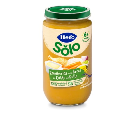 Hero Baby Zanahorias con Arroz en Caldito Pollo 235 gr