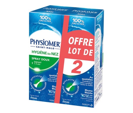 Physiomer Spray Suave Higiene Nasal 2x135ml
