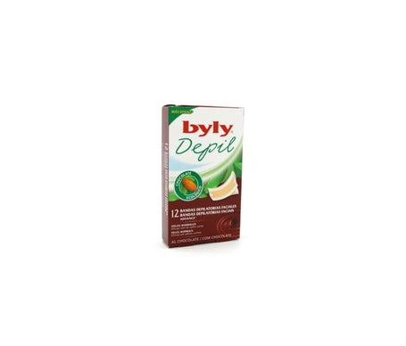 Byly Depil Bandas Faciales Chocolate 12uds