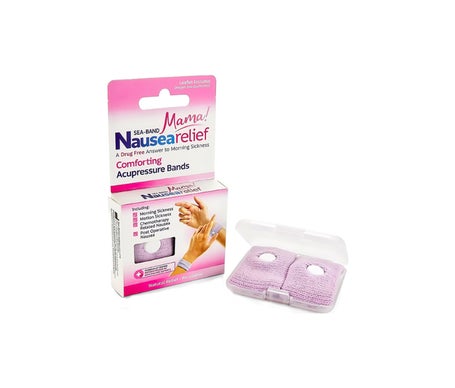 Sea Band Mama Pulsera Calma Náuseas Rosa 2uds