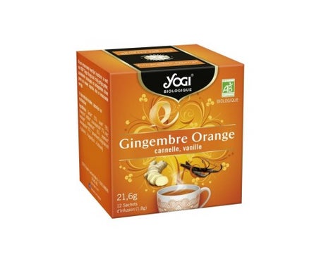 Yogi Tea Organic Infusion Ginger Orange Cinnamon Vanilla 12 sachets 21,6g