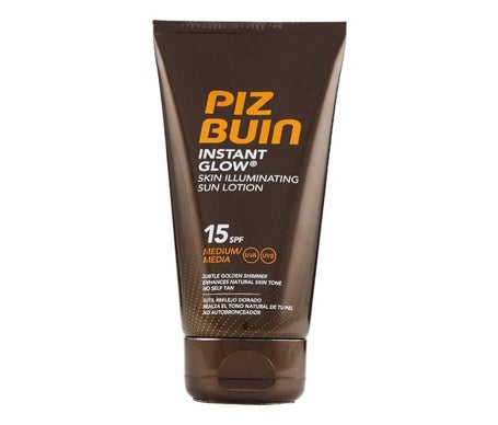 Comprar en oferta Piz Buin Instant Glow Skin Illuminating Sun Lotion SPF 15 (150ml)
