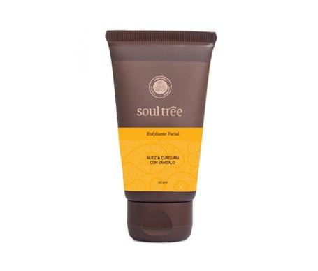 Soultree Exfoliante Facial Nuez Curcuma Sandalo 100g