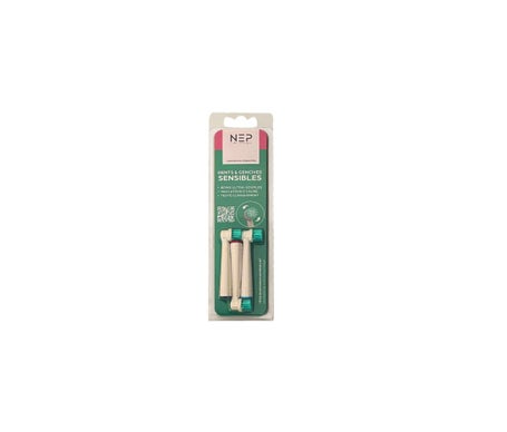 Nep Cabezal Recambio Cepillo Dientes Eléctrico Sensible 3uds