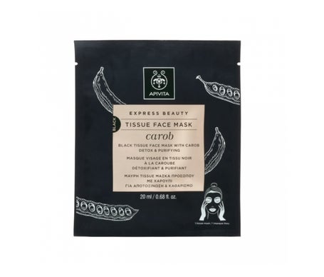 Apivita Express Beauty Tissue Face Mask Algarroba 20ml