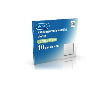 Alvita Apósito Tul Vaselina 10x10cm 10uds