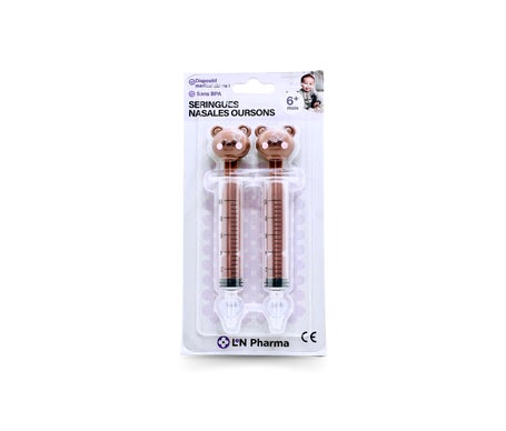 L2N Bebé Jeringa Nasal Ositos 2uds