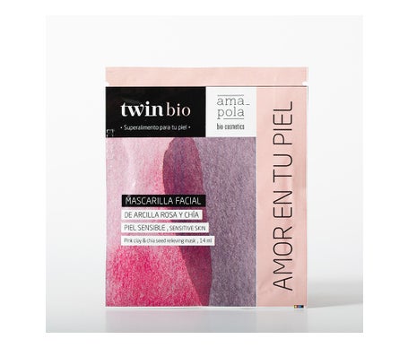 Amapola Biocosmetics Twin Bio Mascarilla Arcila Rosa y Chia 14ml