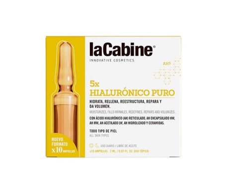 La Cabine Ampollas 5x Hialurónico Puro 10x2ml