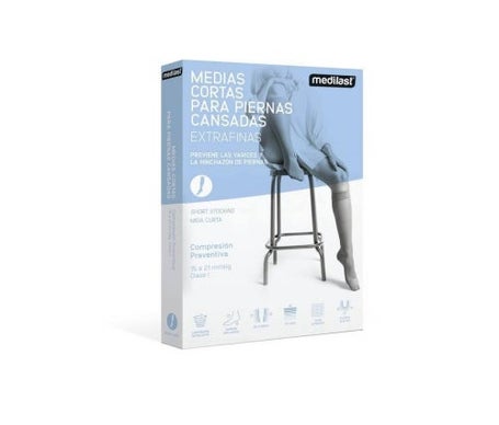 Medilast Donna Media Corta T-L Negro Ref-220
