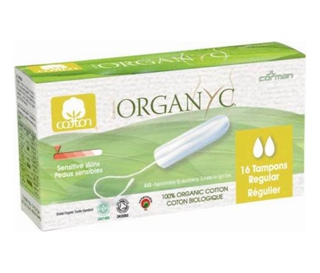 Organyc Tampón Regular sin Aplicador 16uds