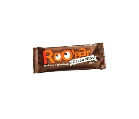 Roo'Bar Barritas Cacao Almendra Bio 30g