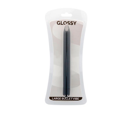 Glossy Slim Vibrador Negro 1ud