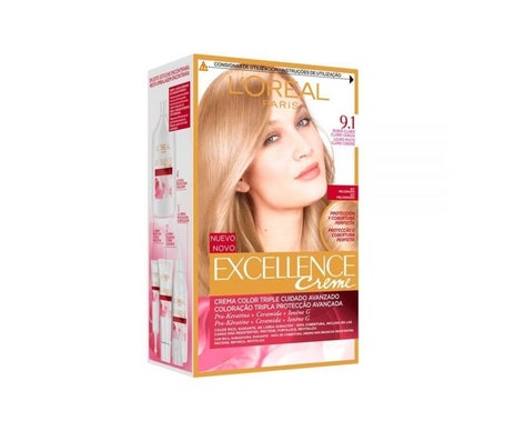 'L''Oréal Excellence Creme Tinte N91 Rubio Claro Claro Ceniza 1ud'