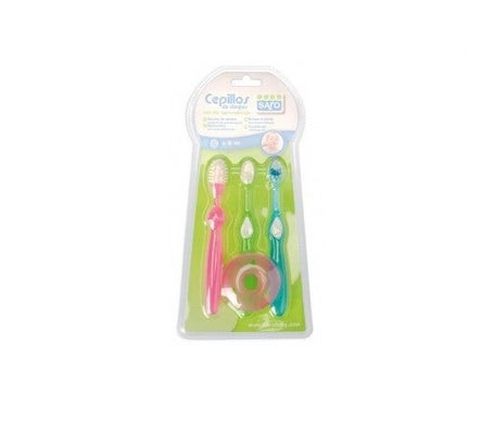Saro set de aprendizaje cepillos de dientes 3uds