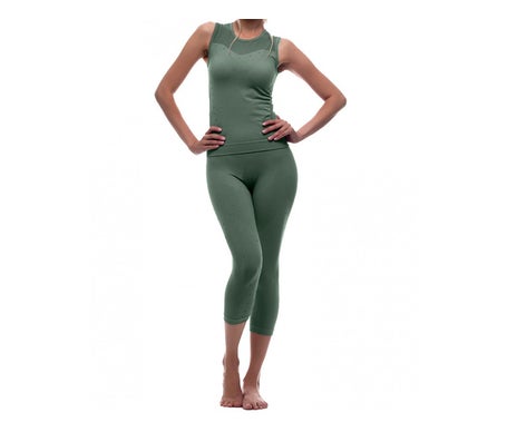 Anaissa Set Namasté Legging Camiseta Deportiva Militar S/M