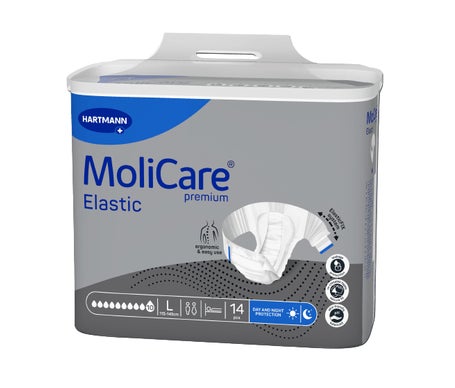 Molicare Premium Elastic 10 Gotas Tamanho L 14 Unidades