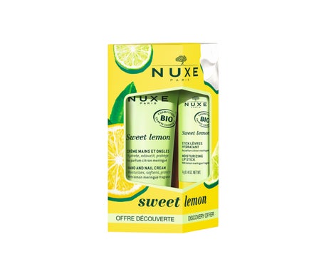 Nuxe Sweet Lemon Crema de Manos y Uñas 30ml + Stick de Labios 4g