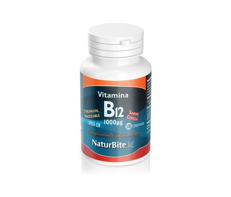 NaturBite Vitamina B12 1000mcg 120comp masticables